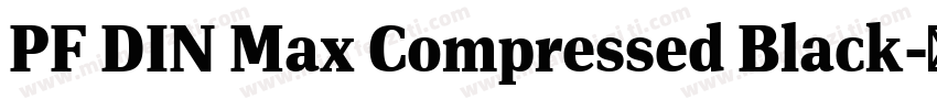 PF DIN Max Compressed Black字体转换